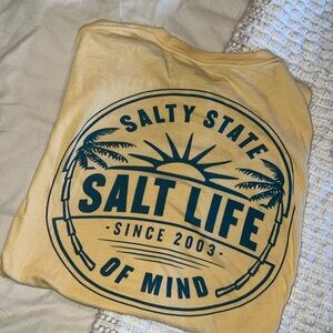 Salt Life Yellow T Shirt - Size Small